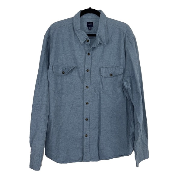 J.CREW Other - J. Crew Heavyweight workshirt Shirt Blue XXL Chamois Cloth Mens Button Up AF849